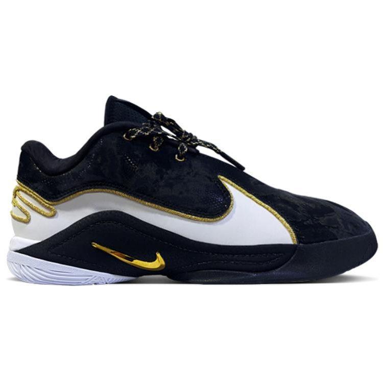 Nike LeBron 22 Slip Resistant Abrasion Resistant Low Top Basketball Shoes Men's Black White HV8453-100