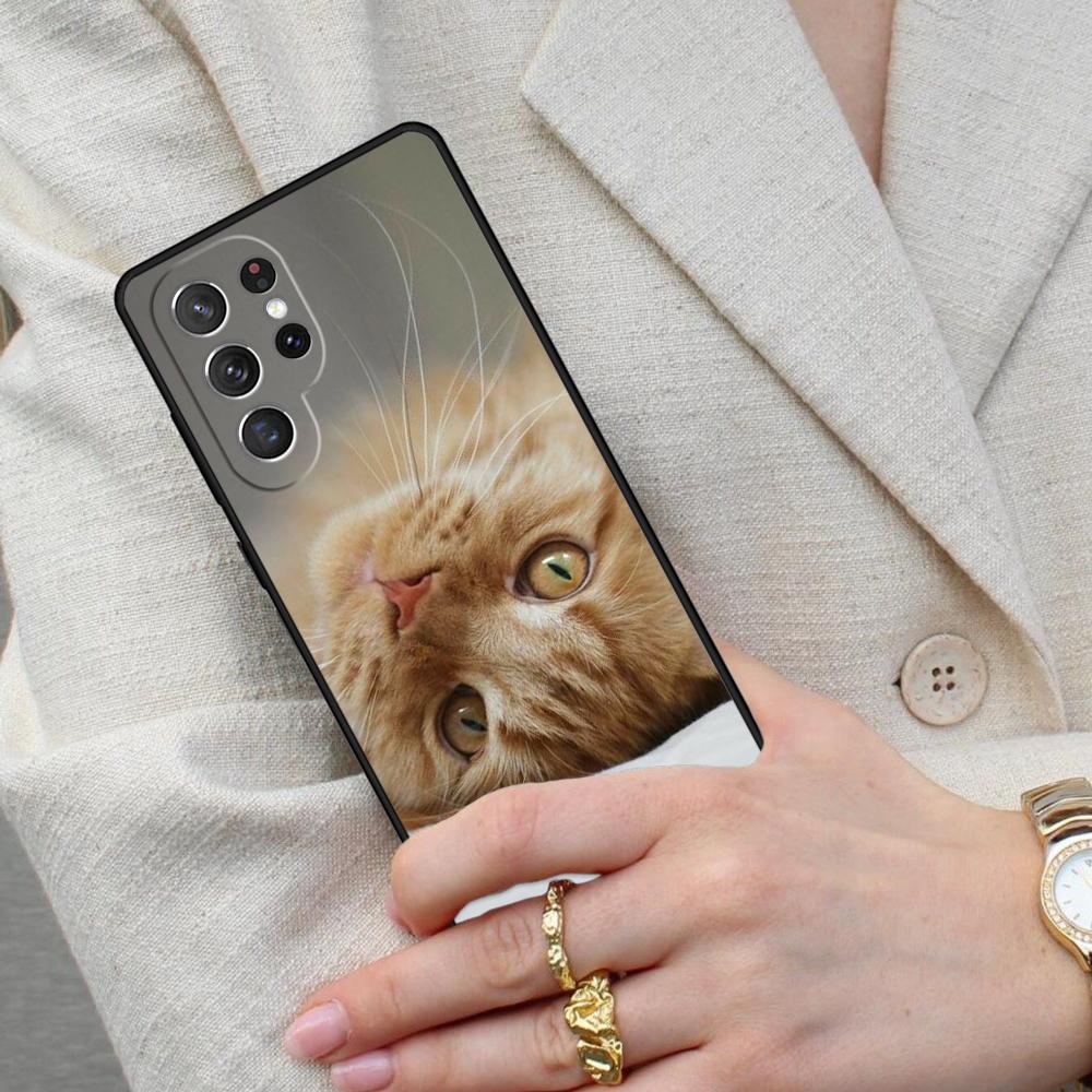 Cute Cat Animal SOFT Cell Phone Case for Samsung Galaxy S26 Ultra S25 S24 S23 S22 S21 S20 Note10 Cover