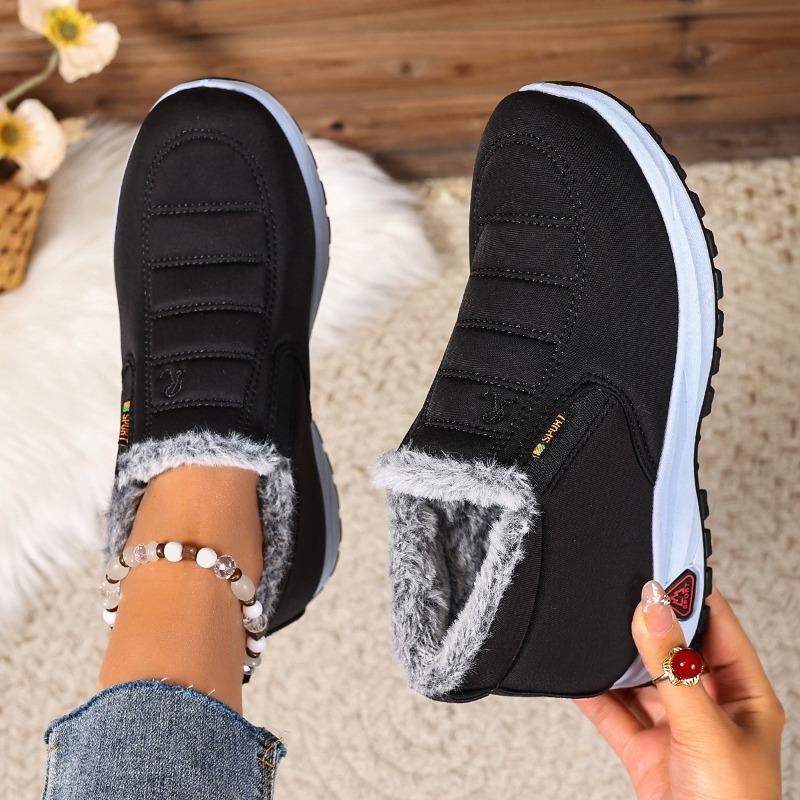 Cotton Boots, Snow Boots, Fleece and Thickened Plus-size Women's Boots, Warm Cotton Shoes