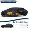 Outdoor Vollgarage für Aston Martin V8 Vantage - Design mit seitlichem Reißverschluss, Wasserdichte Staubdichte Sonnenschutz Autoabdeckung