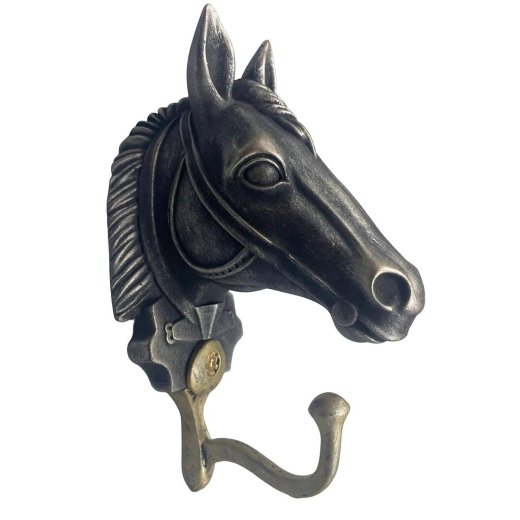 Horse Head Wall Hook Vintage Handmade Look for Closet