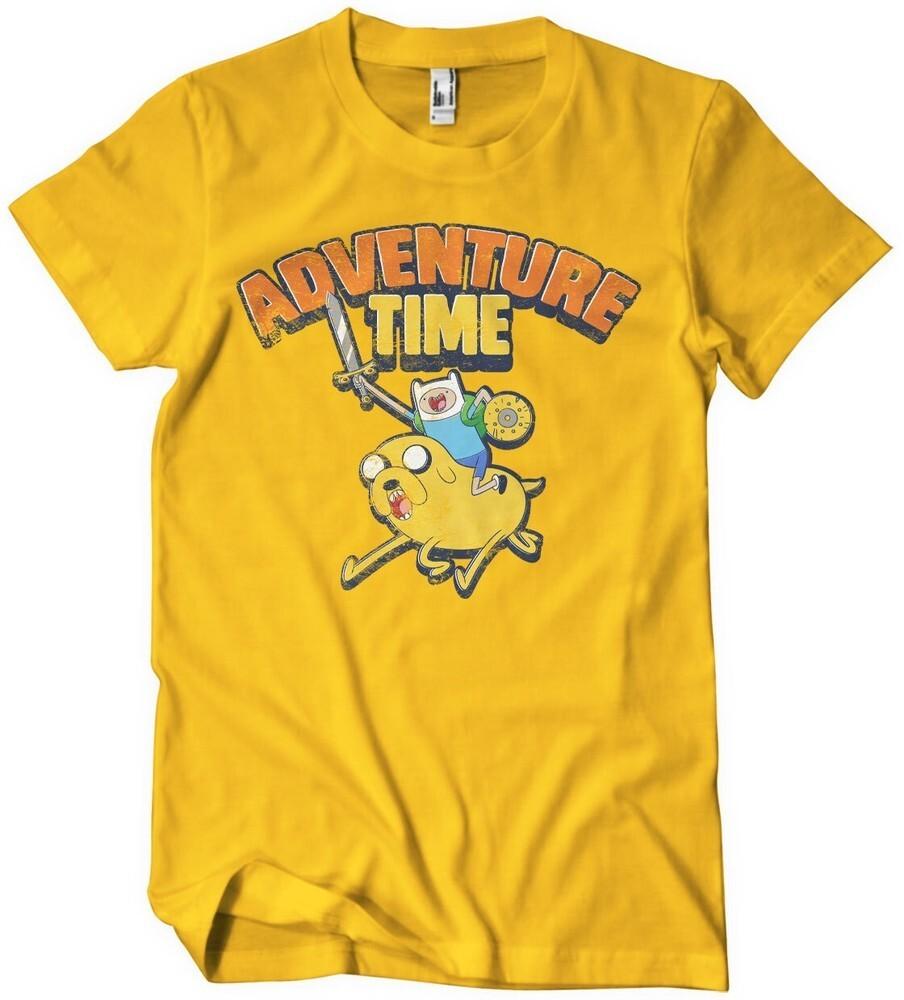 New Adventure Time Washed T-Shirt Gold- XL