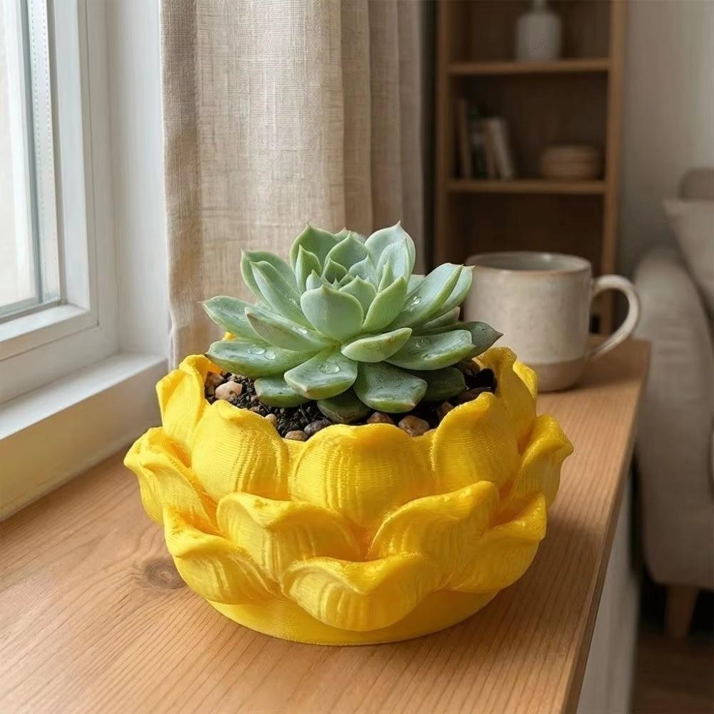 With Drainage Hole Plastic Nursery Pots 3D Printed Jewelry Storage Box Succulent Plant Pot Yard