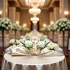 2 Pieces Artificial White Rose Boutonnieres - Elegant Fake Flowers Stay Pristine All Day, Secure Pins Included for Easy Attachment for Wedding