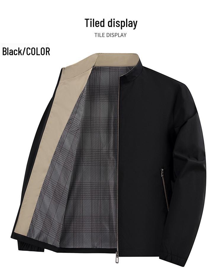 Herbst 2025 Herren Business Casual Jacke mit Stehkragen