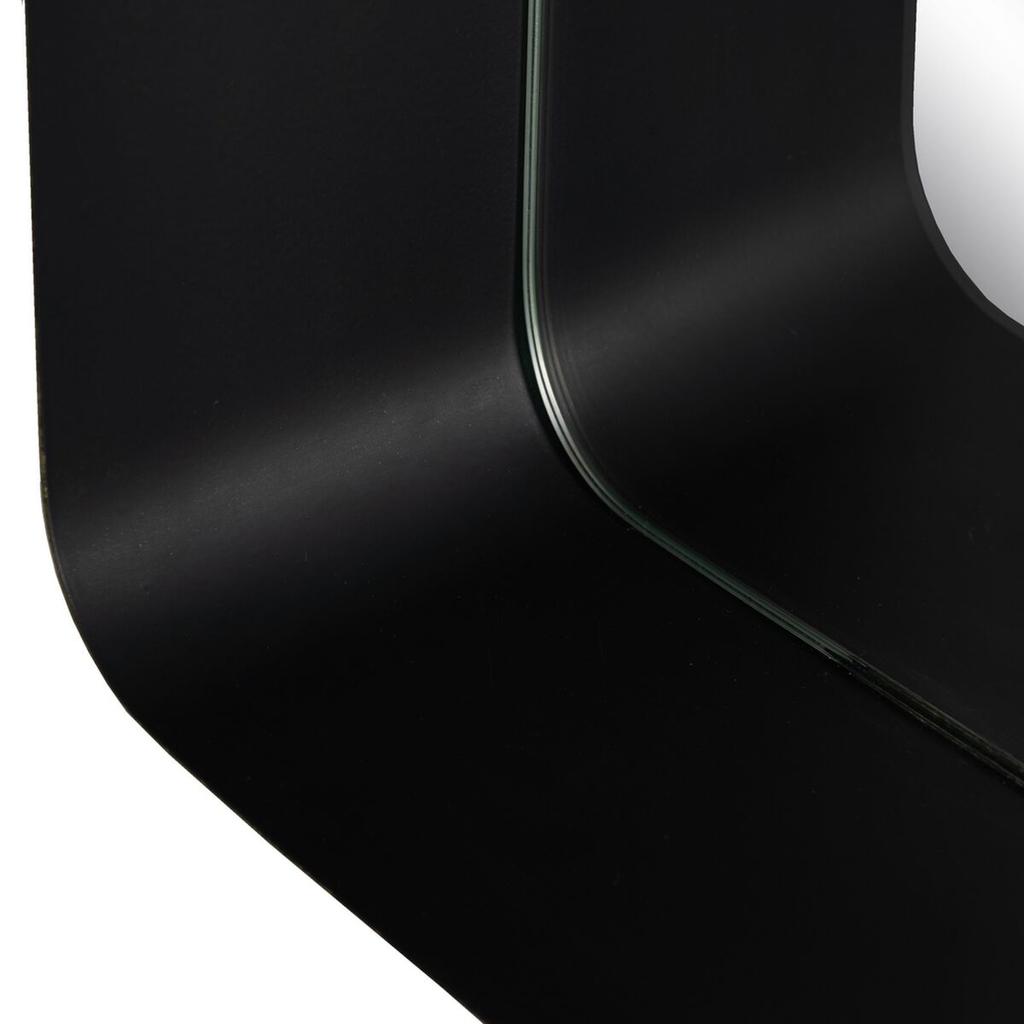 Wall Mirror 20 X 12 X 50 Cm Black Gold Metal