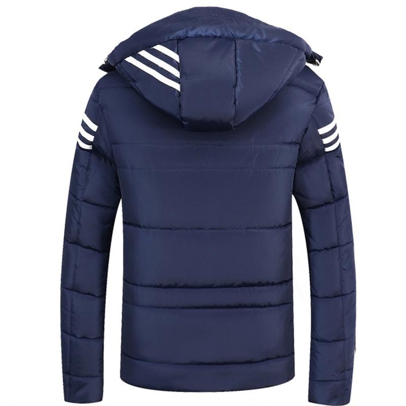 Men Winter Warm Cotton Jacket Ski Jacket Thick Hooded Puffer Coat Stylish And Versatile
