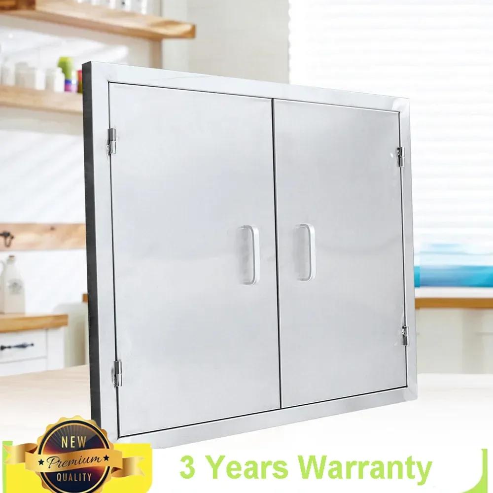 

Нержавеющая сталь 304, устойчивая к коррозии, двойные двери, настенный, кухонная дверь, уличный шкаф, благоустройство дома 24*28*0,4 дюйма United States