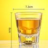 145ml Wine Glasses Coffee Cups Octagonal Bottom Mountain View Thick Glass Thermal Insulation Design Water Dispenser Beer Cups