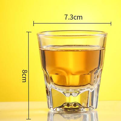 145ml Weingläser Kaffeetassen Achteckiger Boden Bergblick Dickes Glas Wärmeisolierendes Design Wasserspender Biergläser