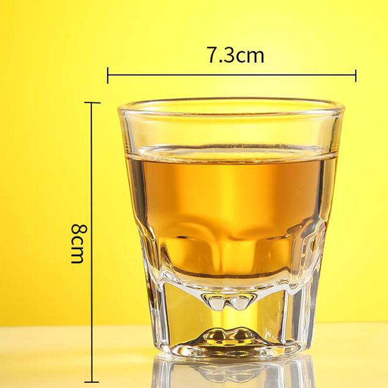 145ml Wine Glasses Coffee Cups Octagonal Bottom Mountain View Thick Glass Thermal Insulation Design Water Dispenser Beer Cups