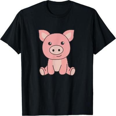 Pig Piggy Piglet Cute Animals For Kids T-Shirt