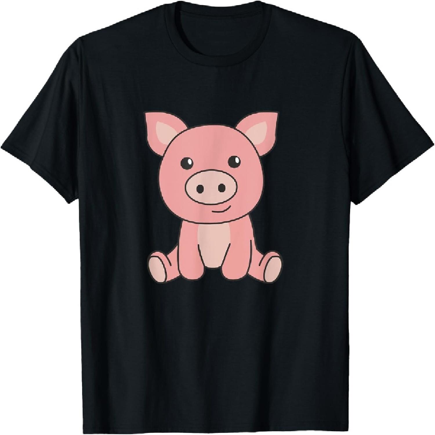 Pig Piggy Piglet Cute Animals For Kids T-Shirt XXXXXL разноцветный