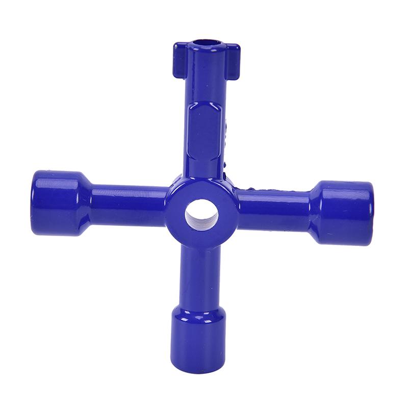 4 Way Utility Key Plumbing Radiator Bleed Gas Electric Meter Stop Cock Tap Metal