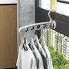 3Pcs Space-Saving 8-hole Travel Hangers Foldable Skirt Hanger Clothes Rack  for Business Trip
