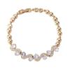 Bracelet New Style Light Luxury Full of Zircon Bracelet for Women Retro Bean Style Jewelry
