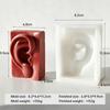 DIY Sculpture Facial Features Silicone Candle Mold Eyes Ears Nose Mouth Form Gypsum Craft Molds Aroma Candle Making Supplies