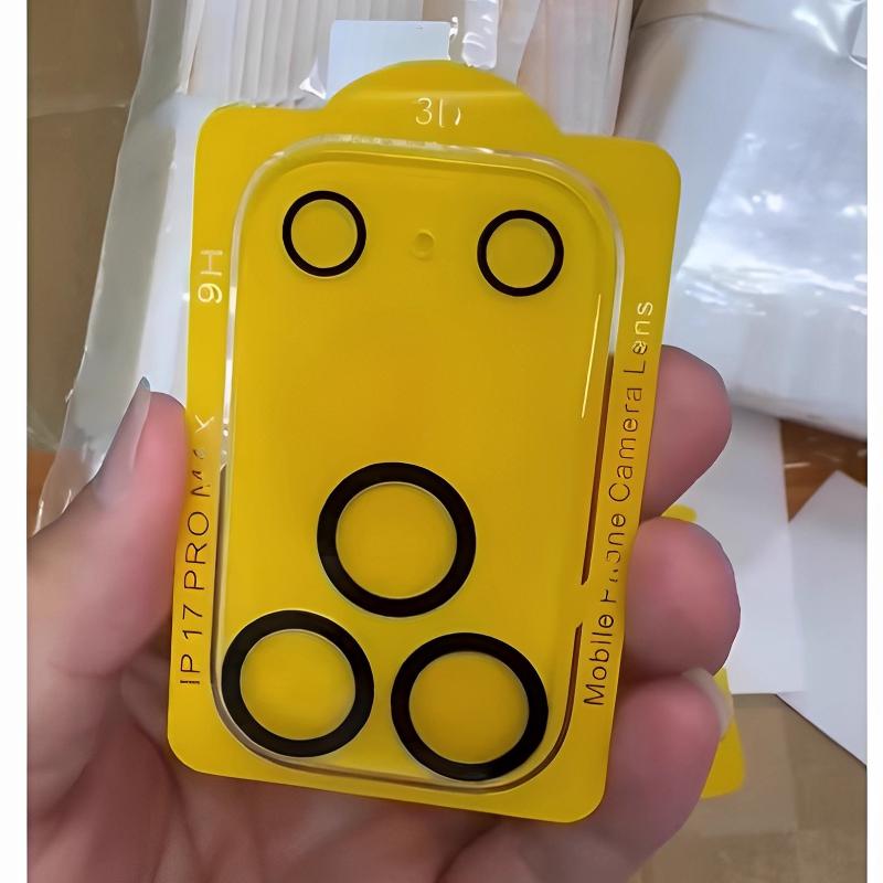 1-3/30-100PCS Anti-fingerprint Tempered Glass Camera Lens Protector Cover For IPhone17 Air Pro Max Rear Anti-scratch Protect Cap