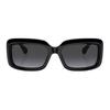 Chanel Okulary przeciwsłoneczne Acetate Nieregularna oprawka Unisex Czarne CH5520