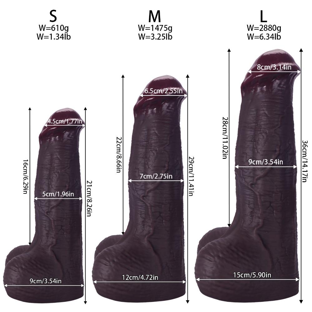 Extra Large Horse Dildo Realistic Vibrator for Women with Balls - Adult Sex Toy for SM Play