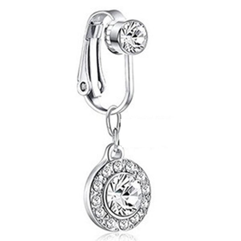 No Piercing Belly Button Clamp Easy To Wear Navel Rings Comfortable Women Body Adornment For Parties And Daily Wear
