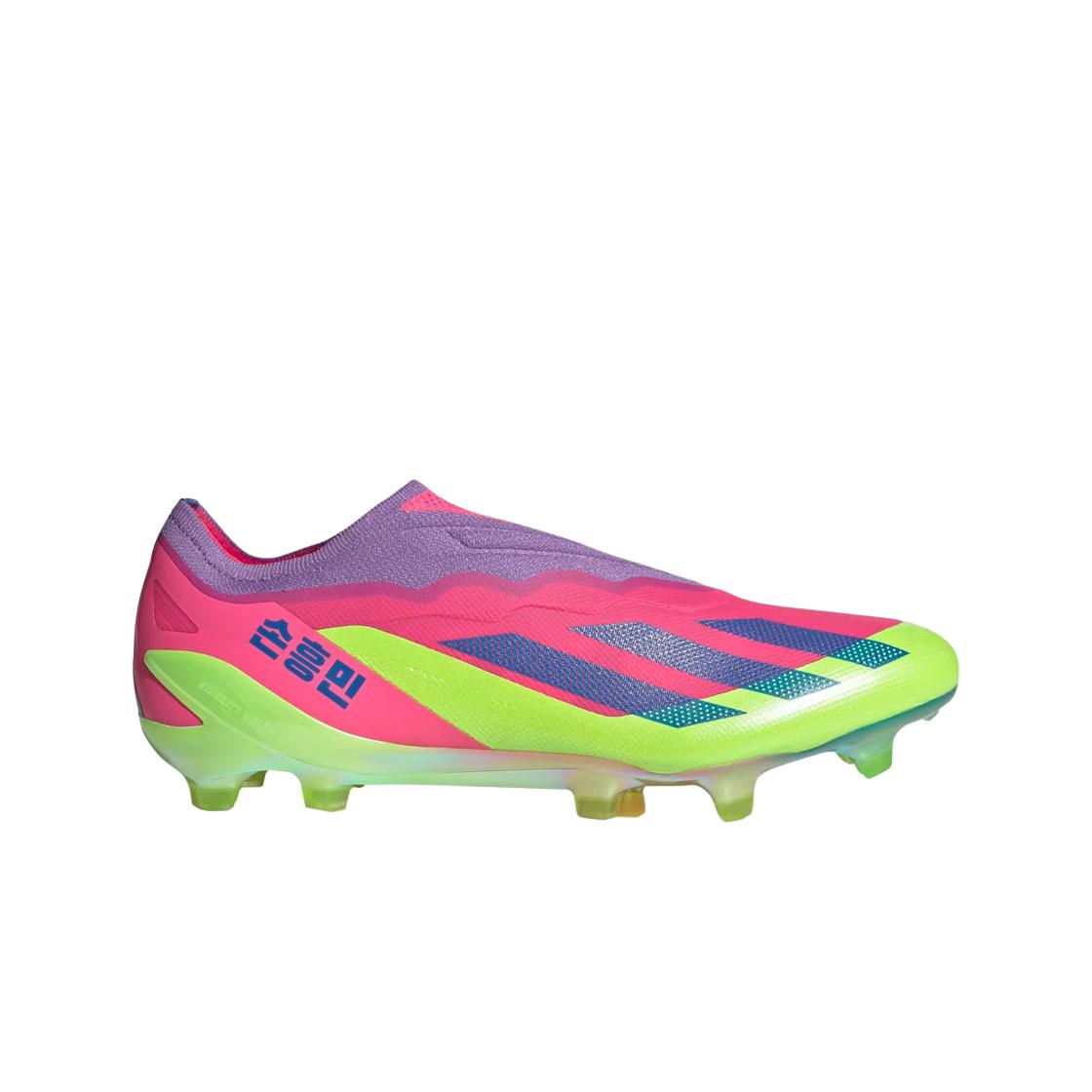 

Adidas X Crazyfast HMS 1 Laceless FG Lucid Lemon Lucid Pink IF0416 Мужские кроссовки