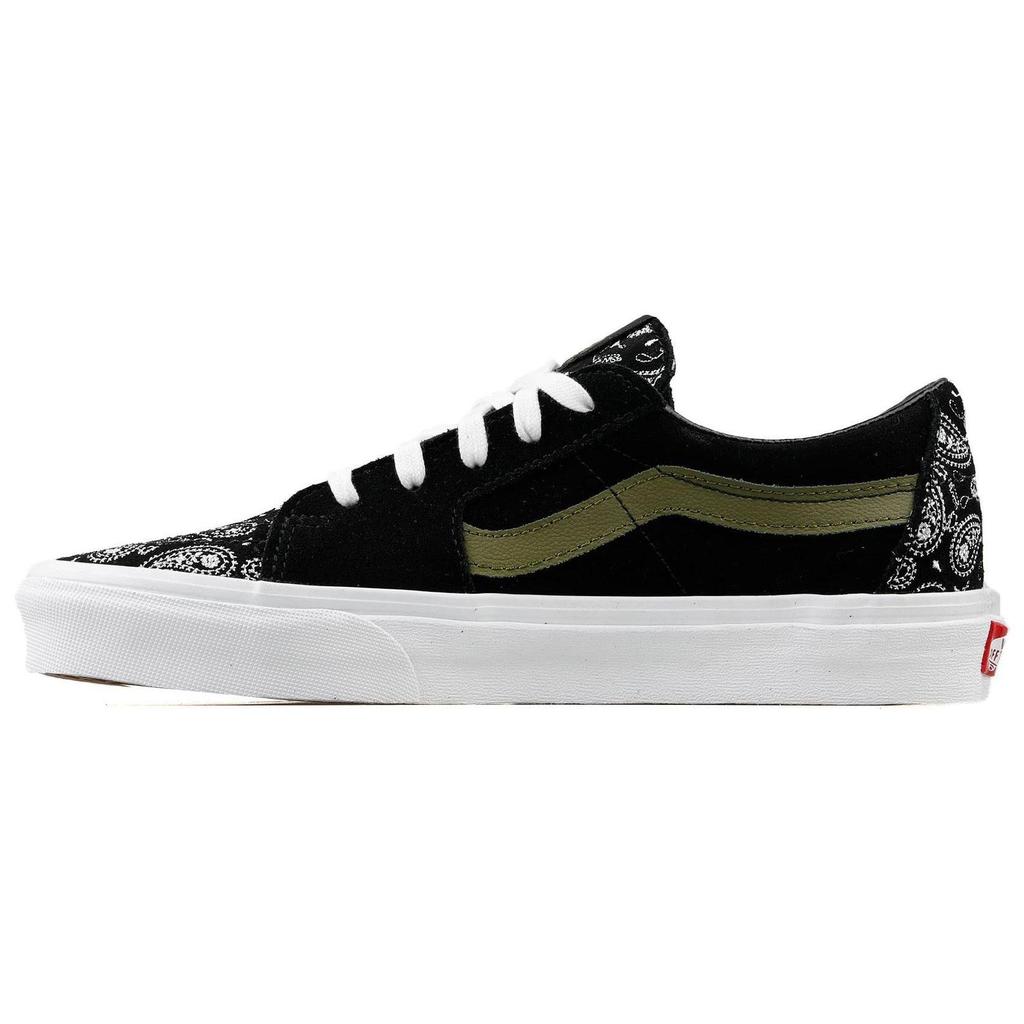 Vans Sk8-Low Paisley - Black Green Unisex Sneakers VN0A5KXDBLK