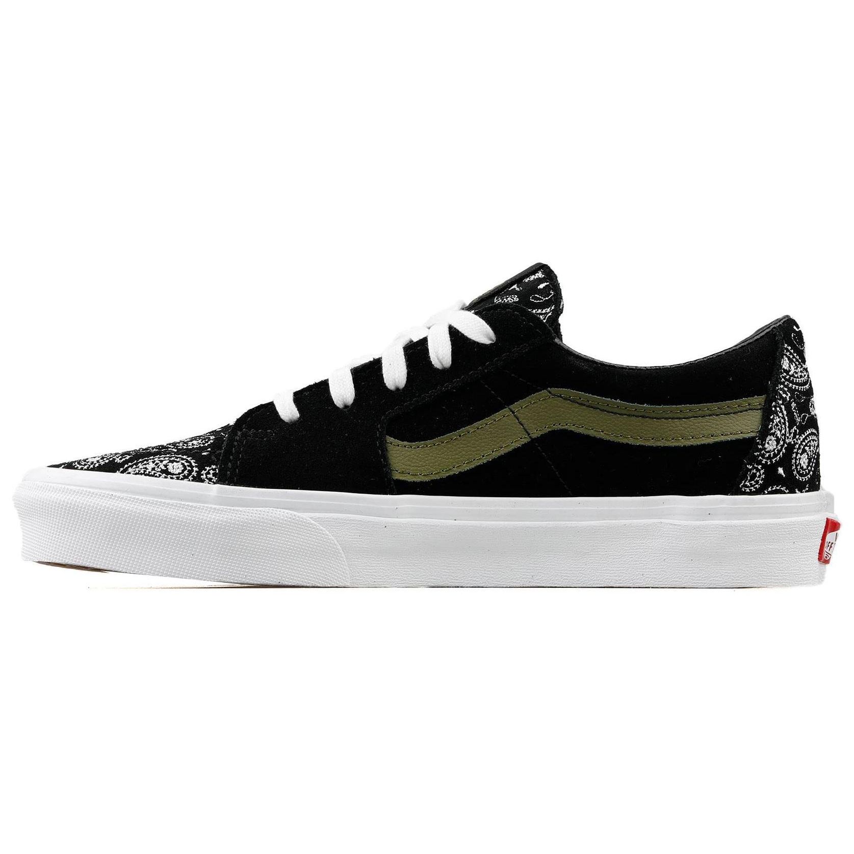 

Vans Sk8-Low Paisley - черно-зеленые кроссовки унисекс VN0A5KXDBLK 37