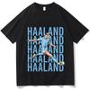 Erling Haaland Graphic Tshirt Unisex Unisex Casual Cotton Pop Singer Streetwear Fan Merch Top Casual Streetwear Short Sleeve Clothes