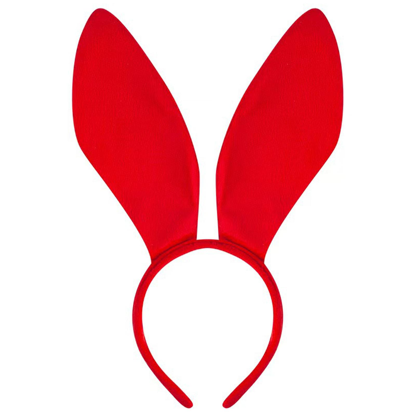 

Дитячий косплей обруч з кролячими вушками для вечірки, головний убір на Хелловін, для музичних фестивалів, реквізит для фотобудки для дівчаток, фотореквізит червоний
