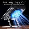 Universal Foldable Laptop Cooling Pad with Dual Fan Stand