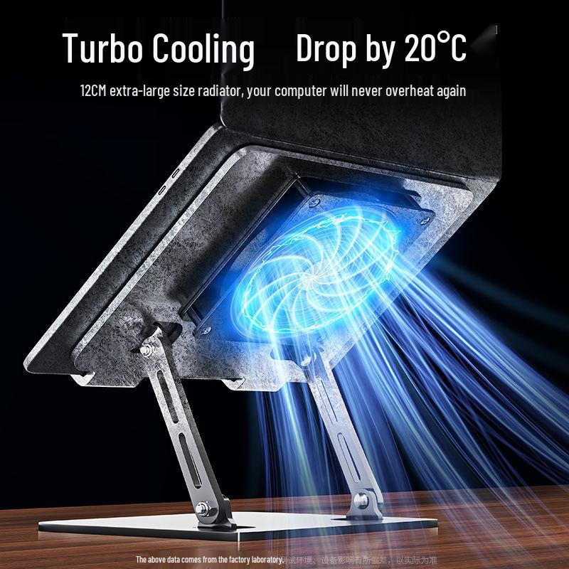 Universal Foldable Laptop Cooling Pad with Dual Fan Stand
