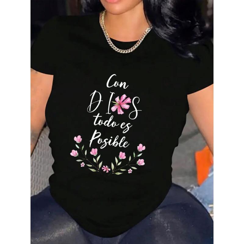 

European Size Womens TShirt Comfortable Crew Neck Casual Polyester Blend ShortSleeves Soft Breathable Top 4XL