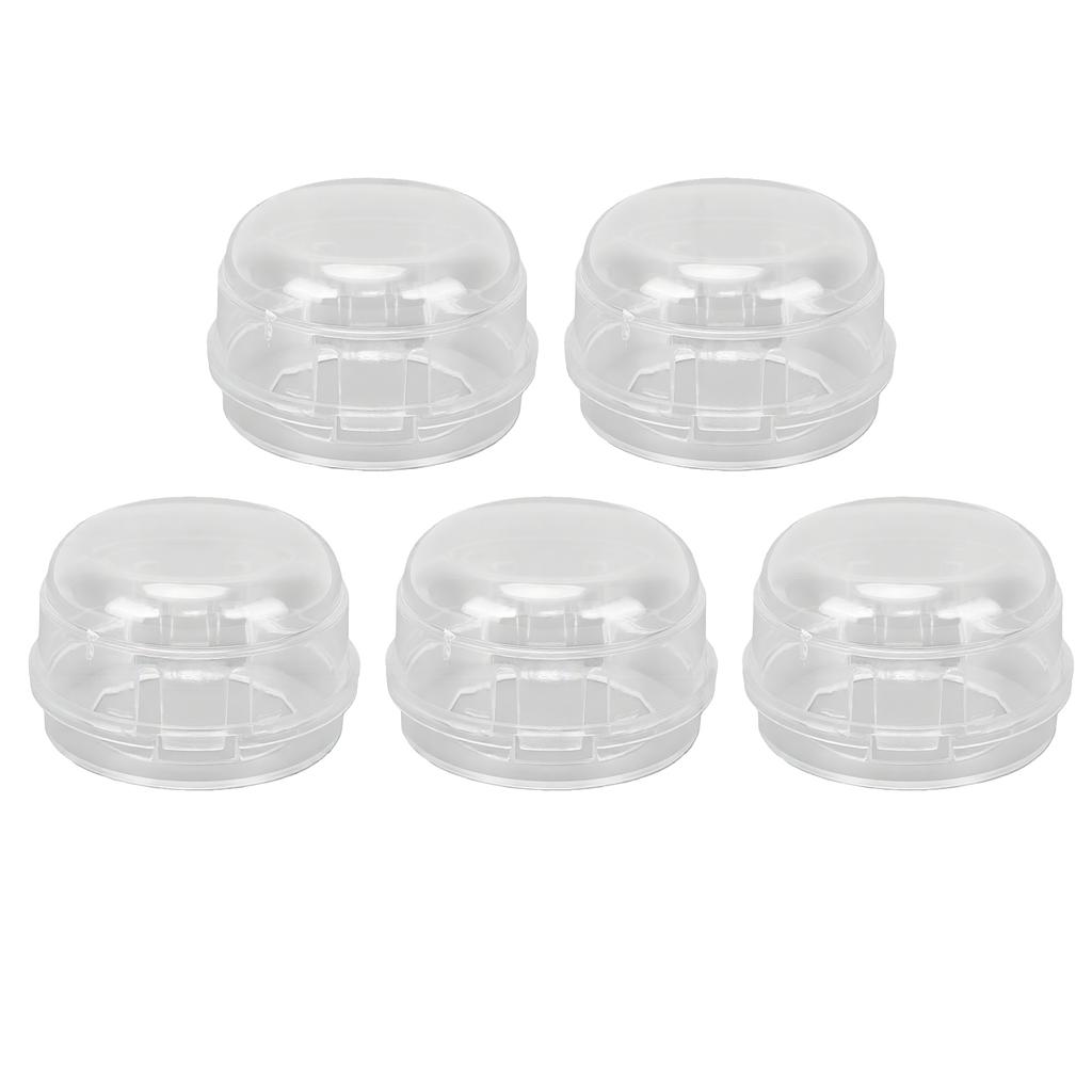 Stove Knob Safety Covers Hard Heatproof PC Childproof Oven Knob Locks for Knob Diameter Less Than 2.4in