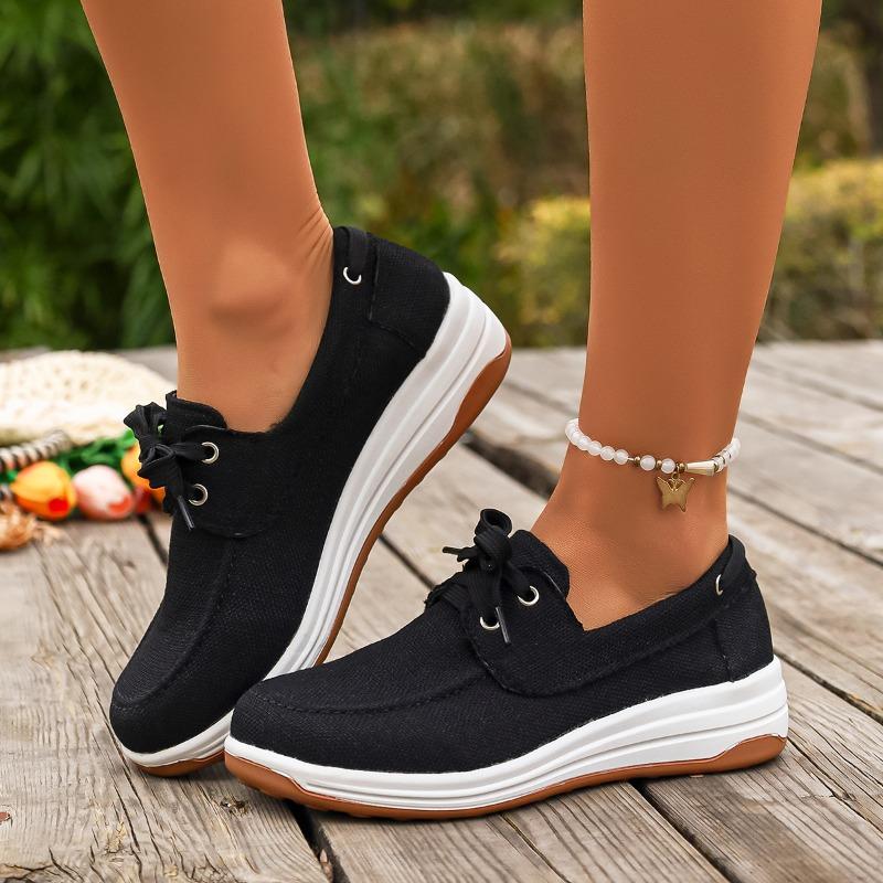 Comfortable Sports Spring New Round Toe Entrainment Cloth Soft Sole Non-slip Flat Single Shoes