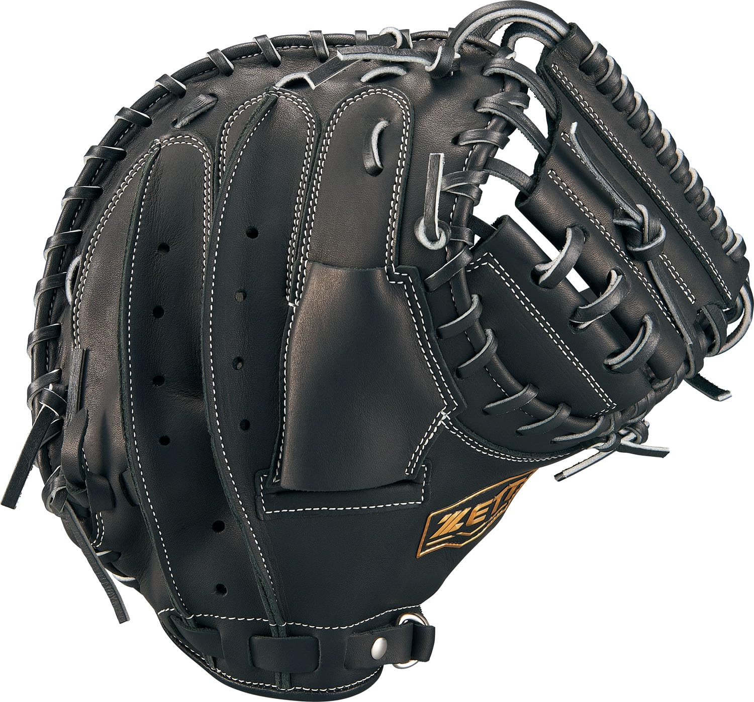 

ZETT Winning Road Soft Baseball Black BRCB33512F Catcher s Mitt, Left-Handed Throw, (1900), чёрный