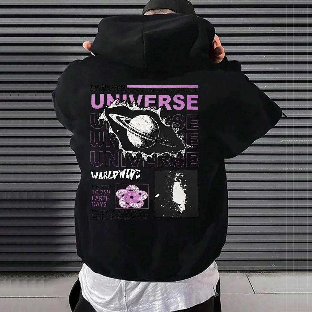 Gothic Printed Sweatshirt Men's Women's Fleece Casual Hooded Pullover Harajuku Hoodies Autumn Winter Loose Oversized Streetwear