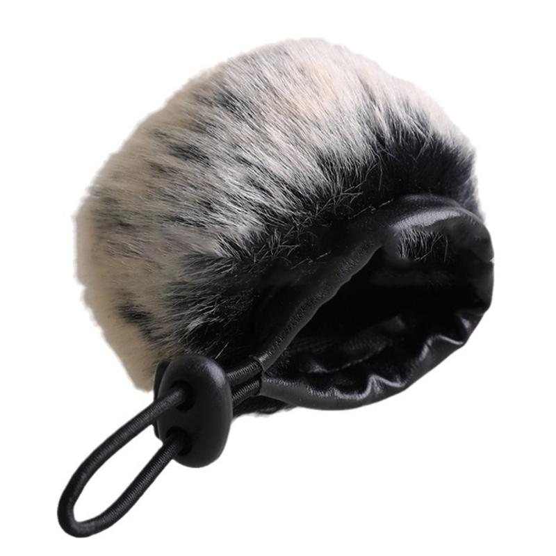 

Soft Artifical Furry Wind Muff Windshield for ECM XYST1M Microphones Windproof Cover Improve Recording Experience 1