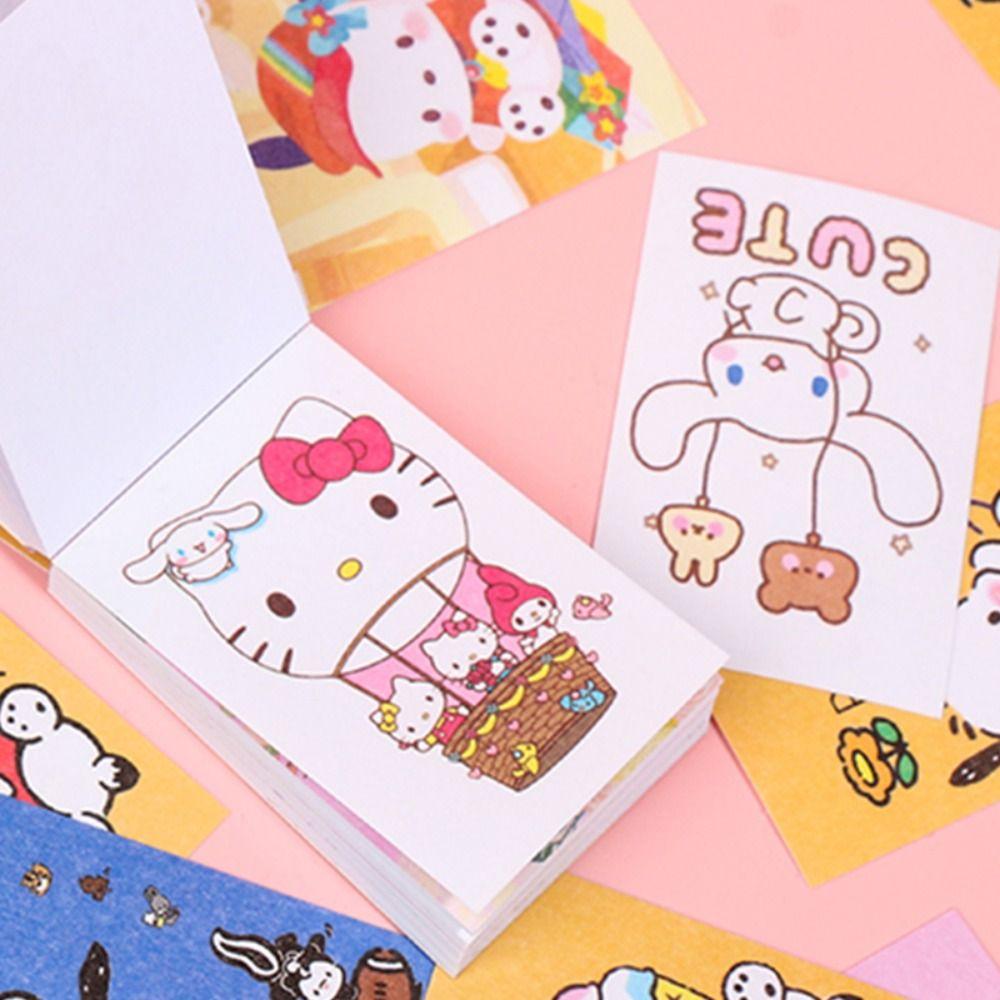 

Kuromi Kuromi Anime Cartoon Stickers KT Cat Cinnamoroll Stickers Kid Toy Hand Account Decorative