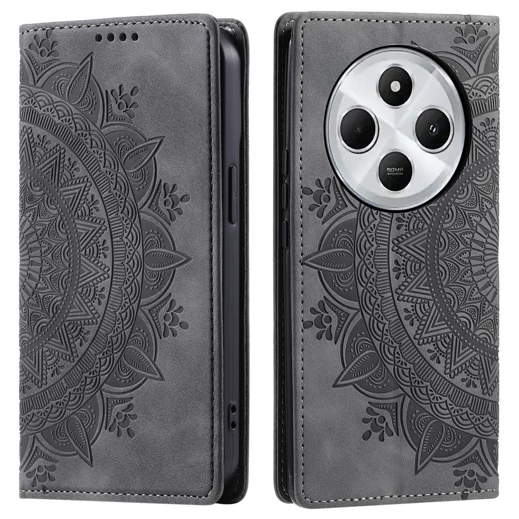 Style 010 For Xiaomi Poco C75 4G/Redmi 14R 5G/14C 4G Wallet Stand Case Imprinted Leather Phone Cover