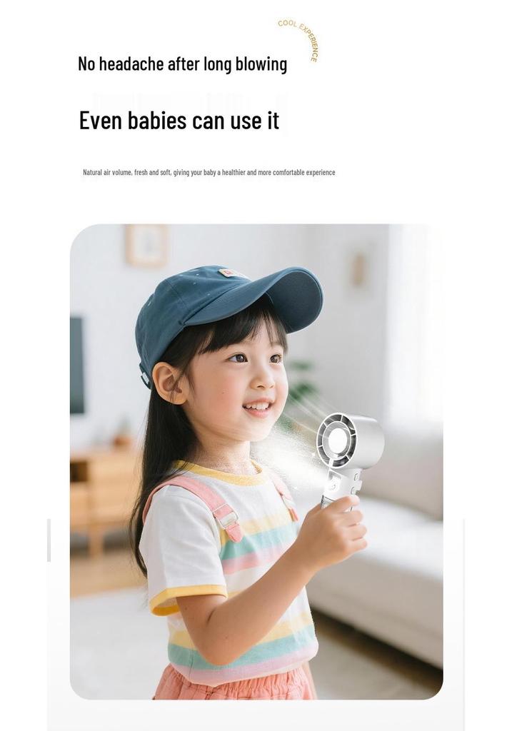 New F1 Spray Fan: Portable USB-Charged, Hydrating Humidifying Fan for Desktop or Outdoor Use