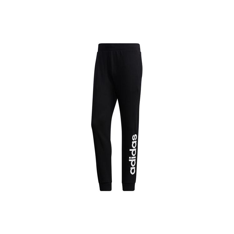 Adidas Neo Knitted Sweatpants Men's Black Moderate Cuffed Pants GJ8923