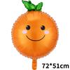 Special-Shaped Vegetable Fruit Aluminum Film Balloon Broccoli Orange Carrot Tomato Fruit And Vegetable Theme Decorative Balloon