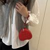 Heart-shaped fashion pleated handbag new simple temperament women's shoulder messenger bag women's