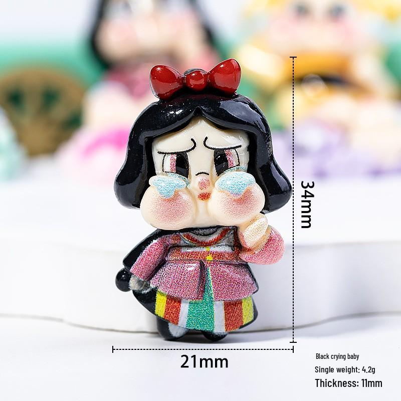 Crying Baby Resin Accessories: Cartoon Cream Glue Phone Case Patches, Kids' Hair Accessories, Fridge Magnets & Decoration Materials