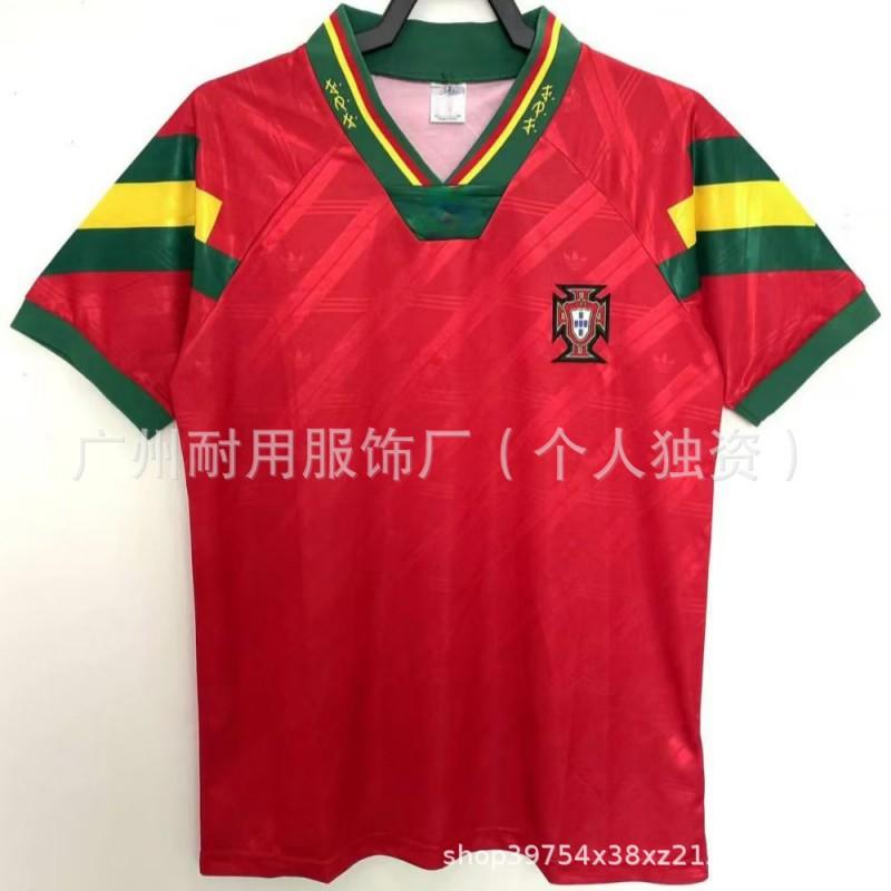 Retro Portugal Jerseys Commemorative Version No. 7 17 C Ronaldo Football Uniform Classic