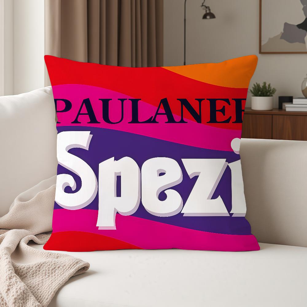 Fashion P-Paulaner S-Spezi Pillow Case Suitable For Bedrooms Living Rooms Cars Home Decoration