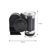 12V Black Snail Compact Dual Air Horn Sound Signal Car Air Horn For Car Vehicle Motorcycle Yacht Boat SUV Bike Train