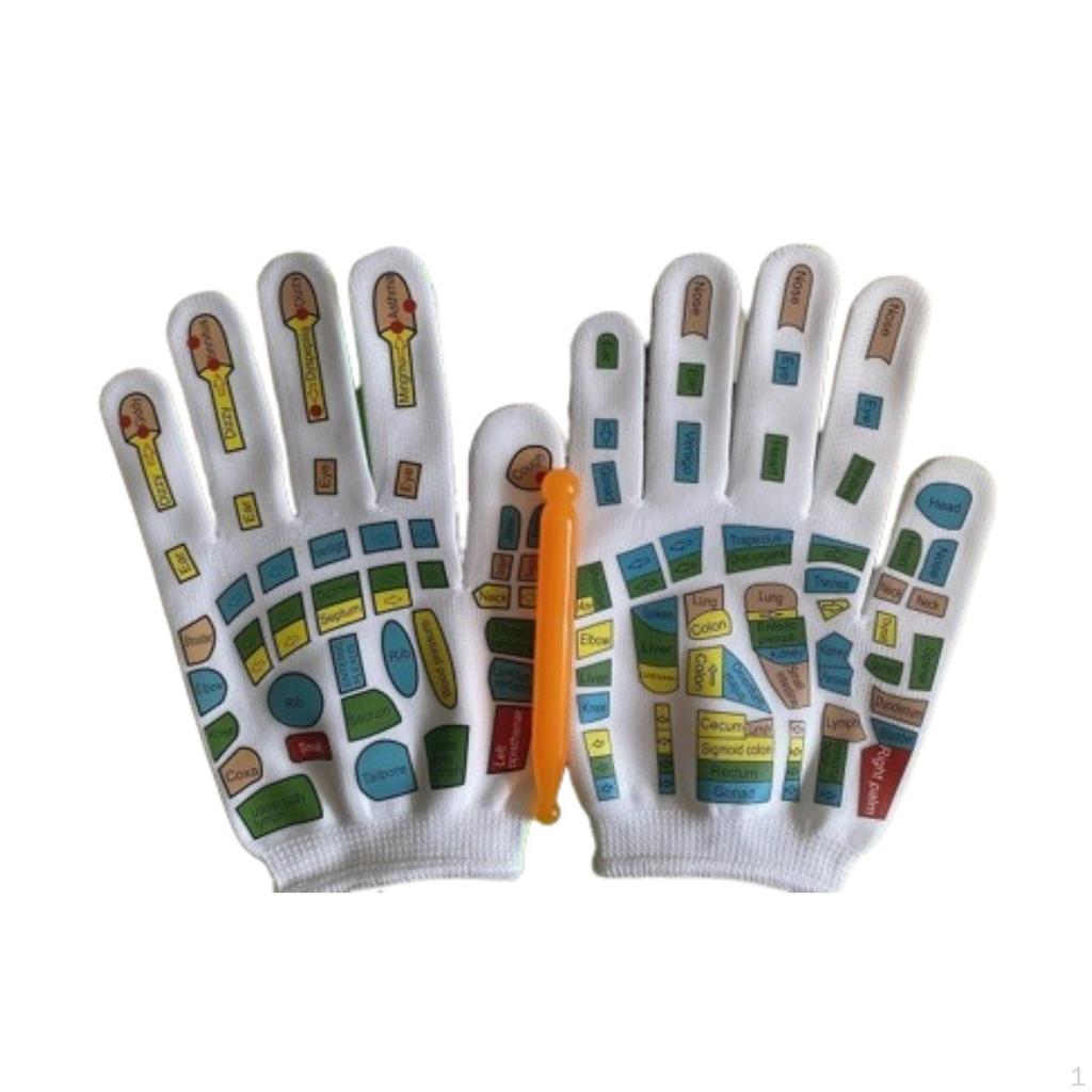 Hand Massage Mittens Breathable Reflexology Gloves for Family Friends Adults