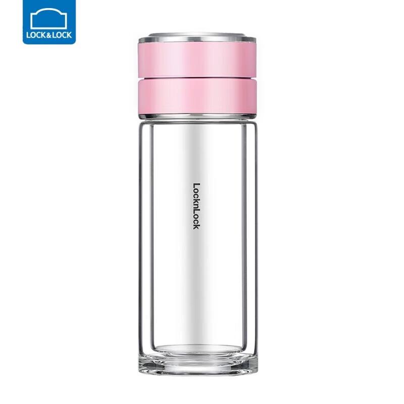 LOCK&LOCK Double-Layer Tea Infuser Glass Mug 350ML